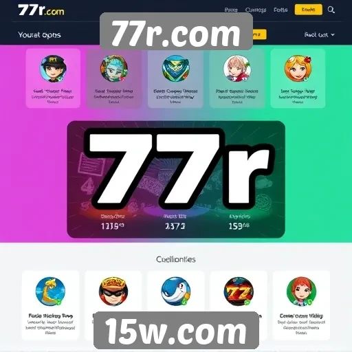 Exploração das funcionalidades do site 77r.com